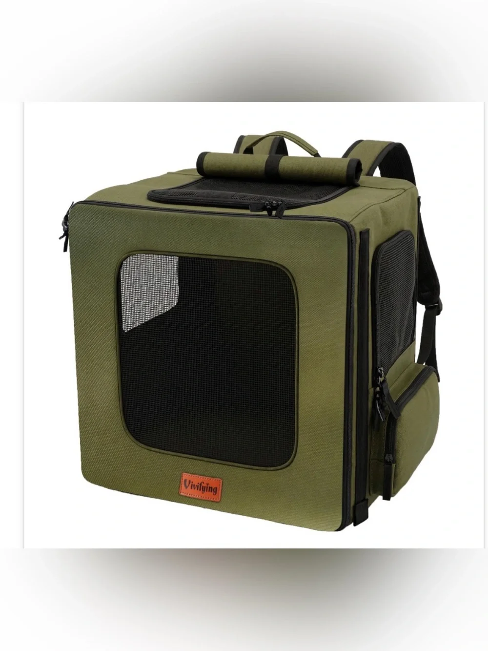 Vivifying Pet Carrier Backpack for Cats and Small Dogs up to 15 lb